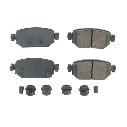 Power Stop 17-18 Mazda 3 Rear Z17 Evolution Ceramic Brake Pads w/Hardware