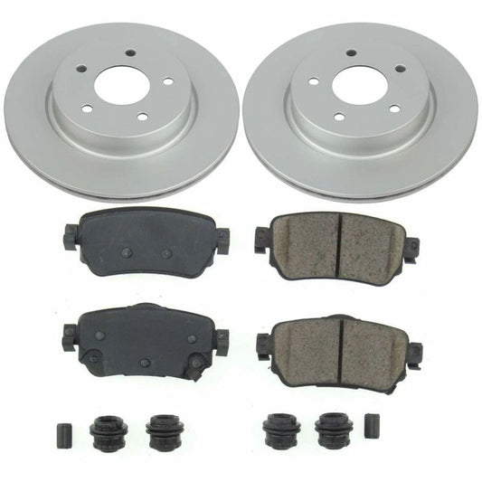 Power Stop 18-19 Nissan Leaf Rear Z17 Evolution Geomet Coated Brake Kit