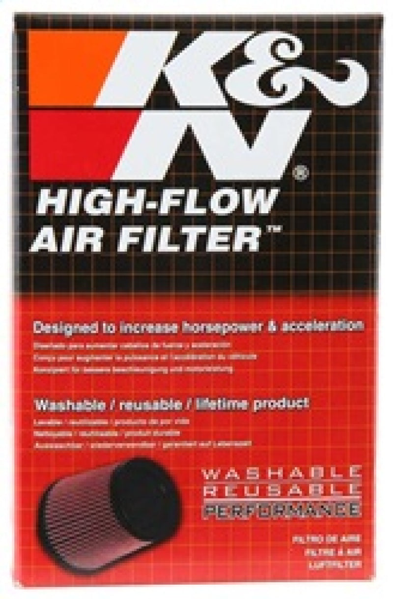 K&N Filter Universal Rubber Filter 1 3/4 inch 10 Degree Flange 3 1/2 inch OD 4 1/2 inch Height