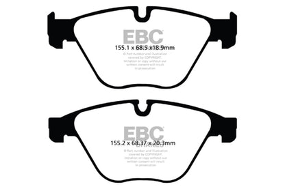 EBC 10+ BMW 535i 3.0 Turbo (F10) Greenstuff Front Brake Pads