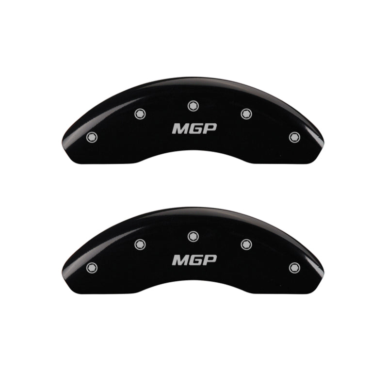 MGP 4 Caliper Covers Engraved Front & Rear MGP Black Finish Silver Char 2008 Honda Civic