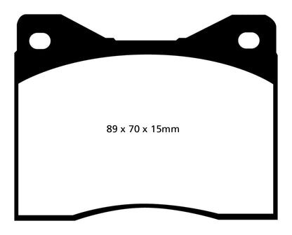 EBC 79-86 Alfa Romeo 6 2.0 Greenstuff Front Brake Pads