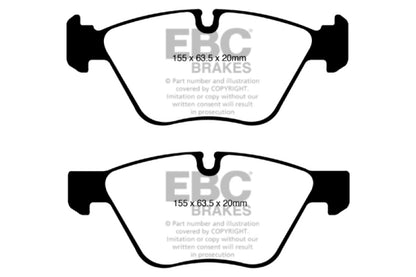 EBC 10-13 BMW 128 3.0L Bluestuff Front Brake Pads