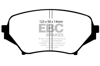 EBC 06-15 Mazda Miata MX5 2.0 Redstuff Front Brake Pads