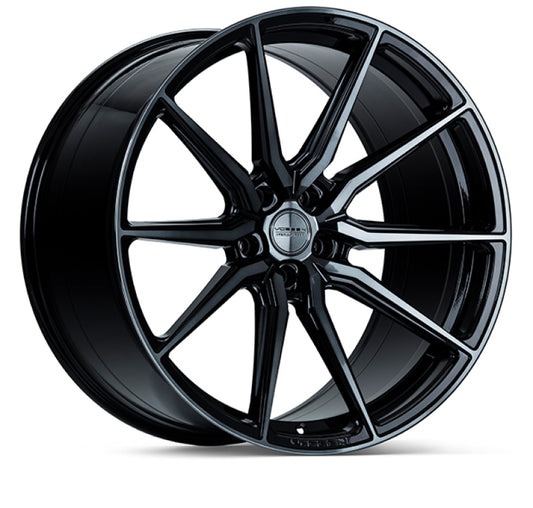 Vossen HF-3 20x10.5 / 5x112 / ET30 / Super Deep Face / 66.5 - Double Tinted - Gloss Black Wheel