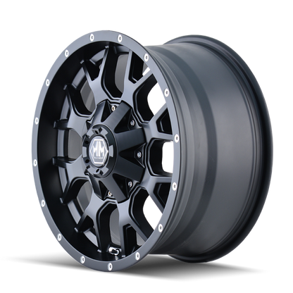 Mayhem 8015 Warrior 18x9 / 8x180 BP / -12mm Offset / 124.1mm Hub Matte Black Wheel