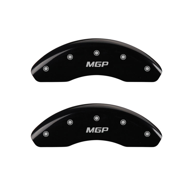 MGP Front set 2 Caliper Covers Engraved Front Vtec Black finish silver ch