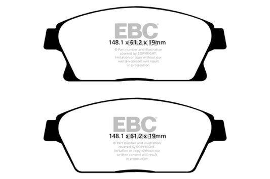 EBC 13+ Buick Encore 1.4 Turbo Ultimax2 Front Brake Pads