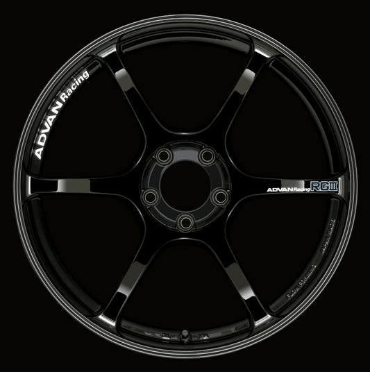 Advan RGIII 17x9.0 +35 5-114.3 Racing Gloss Black Wheel