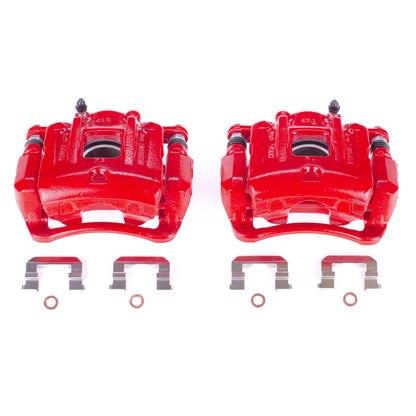 Power Stop 13-16 Hyundai Santa Fe Sport Front Red Calipers w/Brackets - Pair