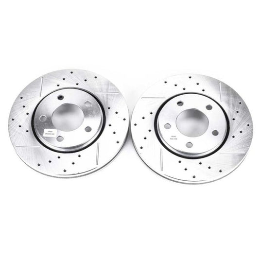 Power Stop 02-07 Chrysler Town & Country Front Evolution Drilled & Slotted Rotors - Pair