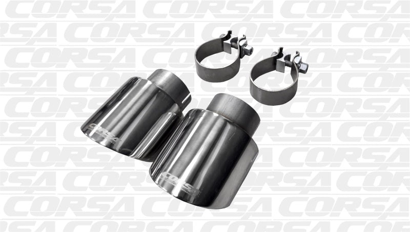 Corsa 10-14 Volkswagen R Mk6 Polished Two 4.0in Polished Pro-Series Tips