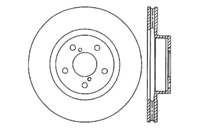 StopTech Drilled Sport Brake Rotor