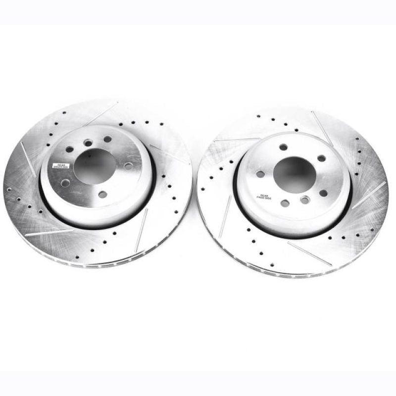 Power Stop 08-10 BMW 535i Rear Evolution Drilled & Slotted Rotors - Pair