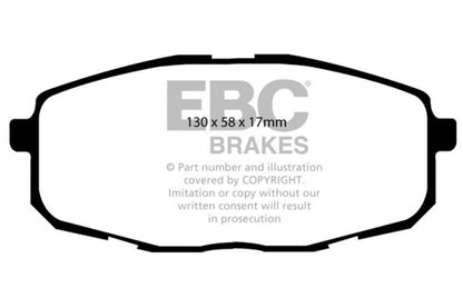 EBC 09-12 Hyundai Elantra 2.0 Touring Ultimax2 Front Brake Pads