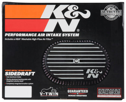 K&N Street Metal Intake System for 12-16 Harley Davidson Road King 103cl Side Draft Touring