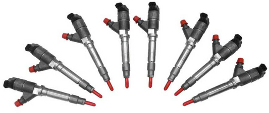 Exergy 11-19 Ford Power Stroke 6.7L Reman 100% Over Scorpion Injector - Set of 8