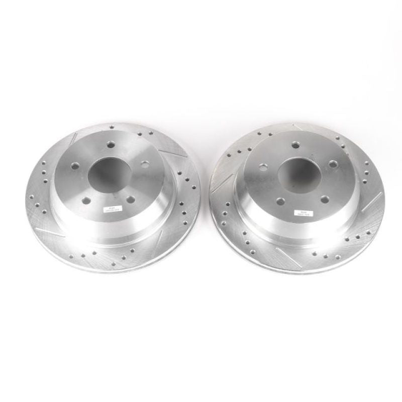 Power Stop 98-05 Chevrolet Blazer Rear Evolution Drilled & Slotted Rotors - Pair