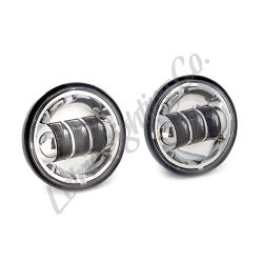 Letric Lighting 4.5in LED Passing Lamps Chrome