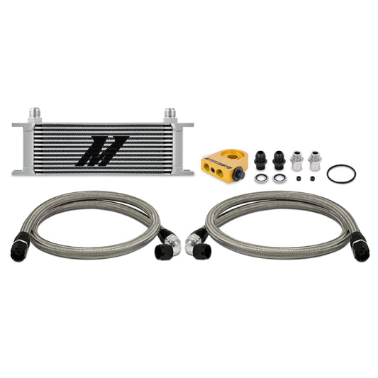 Mishimoto Universal Thermostatic Oil Cooler Kit 13-Row Silver