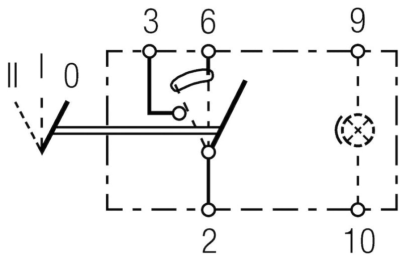 Hella Switch On/On/Off W Location Light