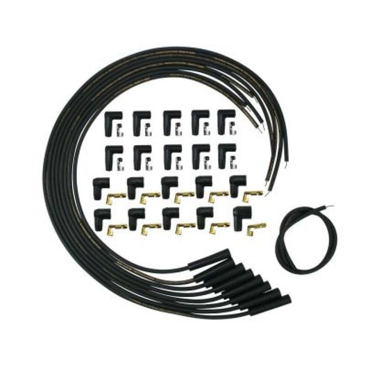 Moroso Universal Mag Tune 90 Degree Ignition Wire Set - Black