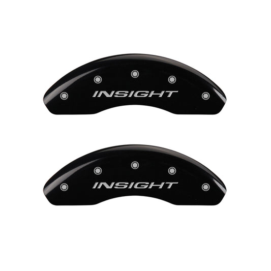 MGP 4 Caliper Covers Engraved Front & Rear MGP Black finish silver ch