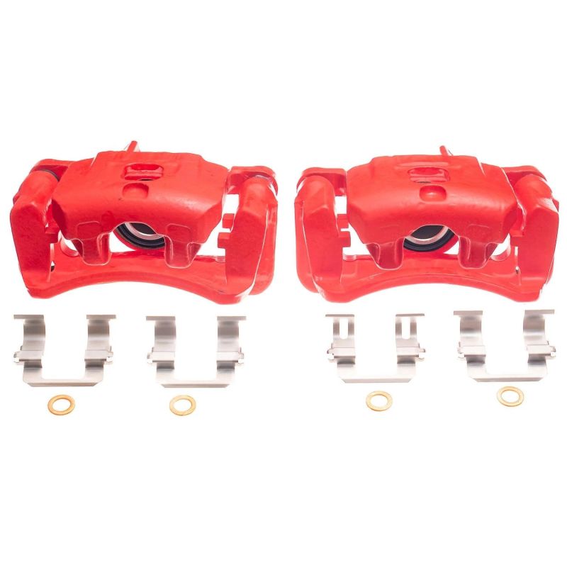 Power Stop 96-99 Acura SLX Rear Red Calipers - Pair