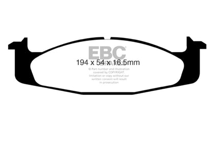 EBC 94-96 Ford Bronco 5.0 Greenstuff Front Brake Pads