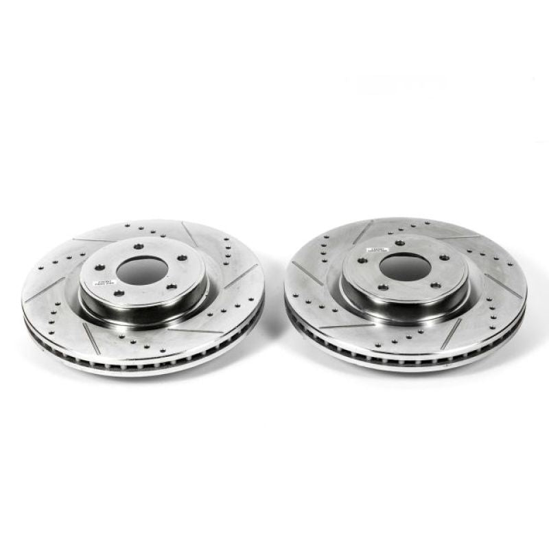 Power Stop 2013 Infiniti JX35 Front Evolution Drilled & Slotted Rotors - Pair