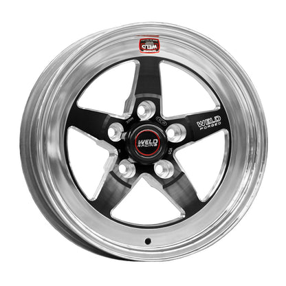 Weld S71 15x5 / 5x4.5 BP / 2.5in. BS Black Wheel (Medium Pad) - Non-Beadlock