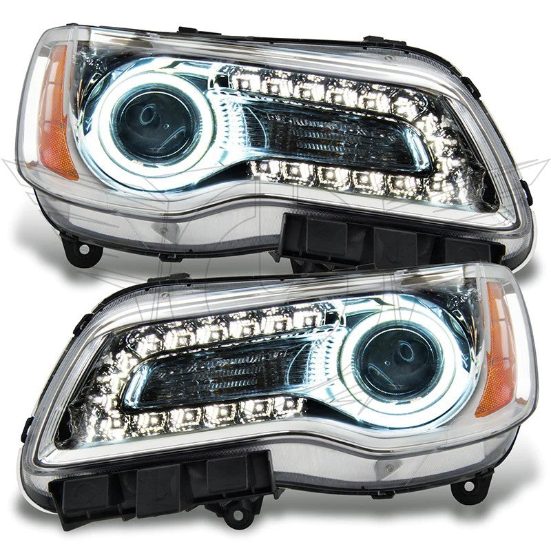 Oracle 11-14 Chrysler 300C SMD HL - Chrome - NON HID - ColorSHIFT w/ BC1 Controller SEE WARRANTY