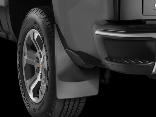 WeatherTech 19-23 Dodge Ram 1500 (Vehicles w/FF Lip Molding) No Drill Mudflaps - Black