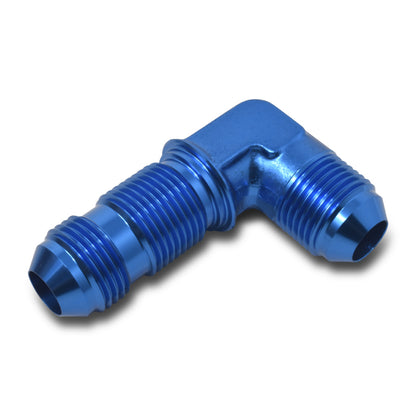 Russell Performance -8 AN 90 Degree Flare Bulkhead (Blue)