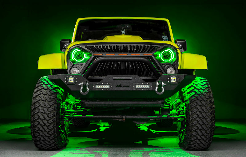 ORACLE Lighting 0718 Jeep Wrangler JK Oculus 7in ColorSHIFT BiLED Projector Headlights SEE WARRANTY