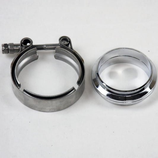 Granatelli 2.5in Flat Flanges w/V-Band Clamp