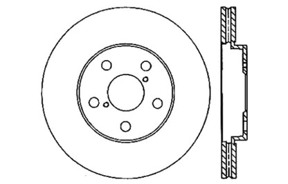 StopTech Drilled Sport Brake Rotor