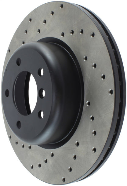 StopTech Sport Cross Drilled Brake Rotor - Rear Left