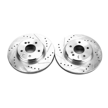 Power Stop 05-06 Chrysler Crossfire Rear Evolution Drilled & Slotted Rotors - Pair