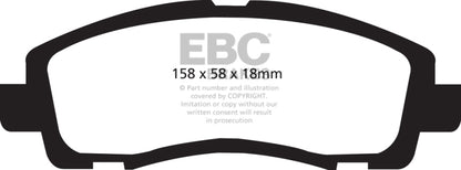 EBC 05-14 Honda Ridgeline 3.5 Extra Duty Front Brake Pads