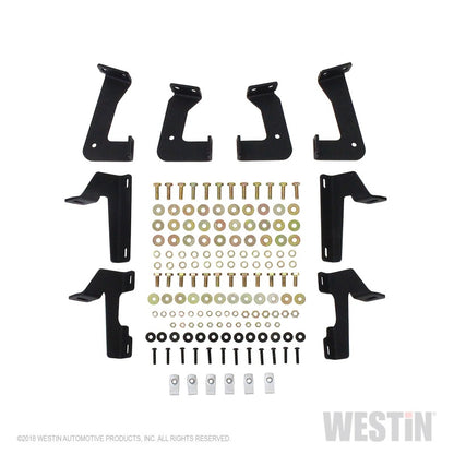 Westin 18-20 Jeep Wrangler JL 2DR HDX Drop Nerf Step Bars - Textured Black