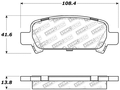 StopTech Performance 02-03 WRX Rear Brake Pads