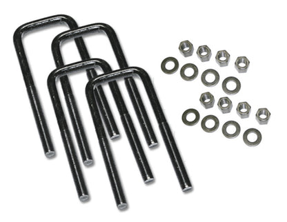 Superlift U-Bolt 4 Pack 9/16x2-1/2x8 Square w/ Hardware