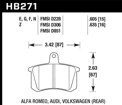 Hawk HP+ Street Brake Pads