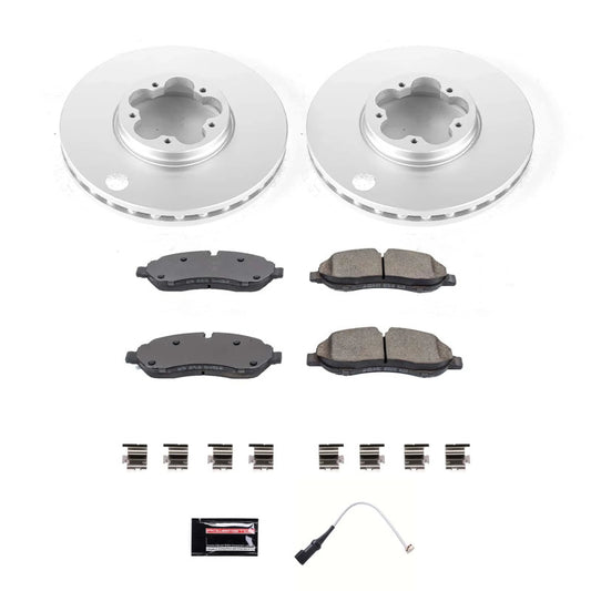 Power Stop 20-21 Ford Transit-150 Front Z17 Coated Brake Kit