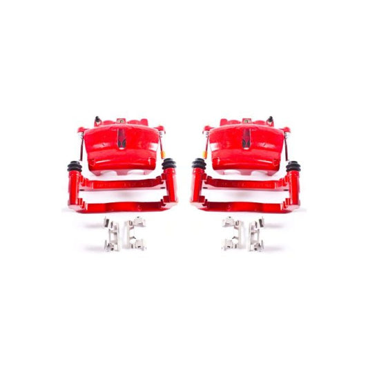 Power Stop 08-16 Buick Enclave Front Red Calipers w/Brackets - Pair