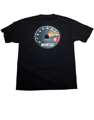 Sparco T-Shirt Tach Blk Med