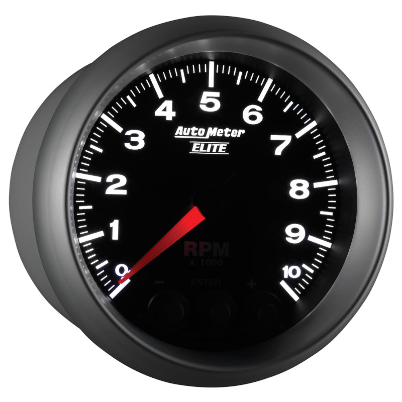 Autometer Street Progressive Shift Light 85.7mm Tachometer 0-10,000 RPM