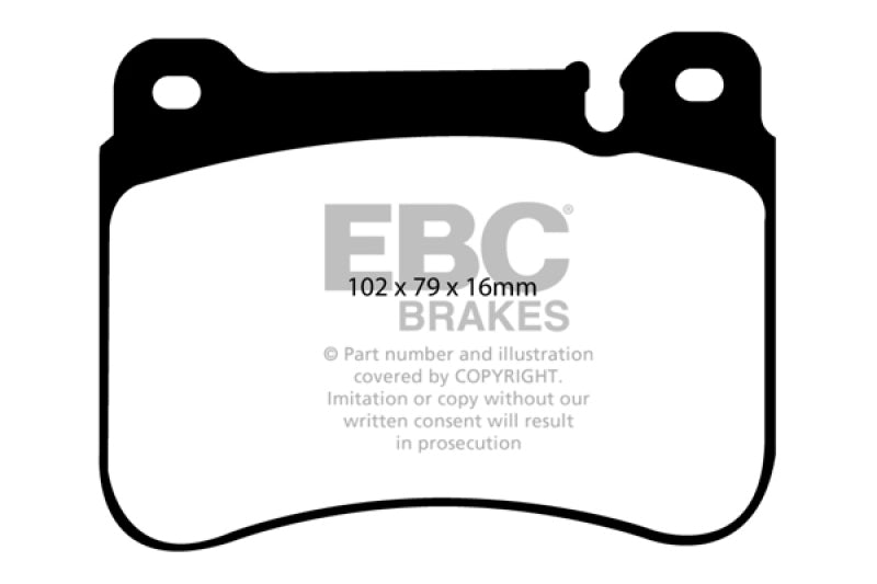 EBC 05-07 Mercedes-Benz C230 (W203) 2.5 Sport Sedan Greenstuff Front Brake Pads