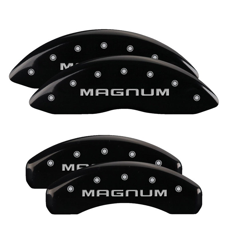 MGP 4 Caliper Covers Engraved Front & Rear SRT4 Red finish silver ch